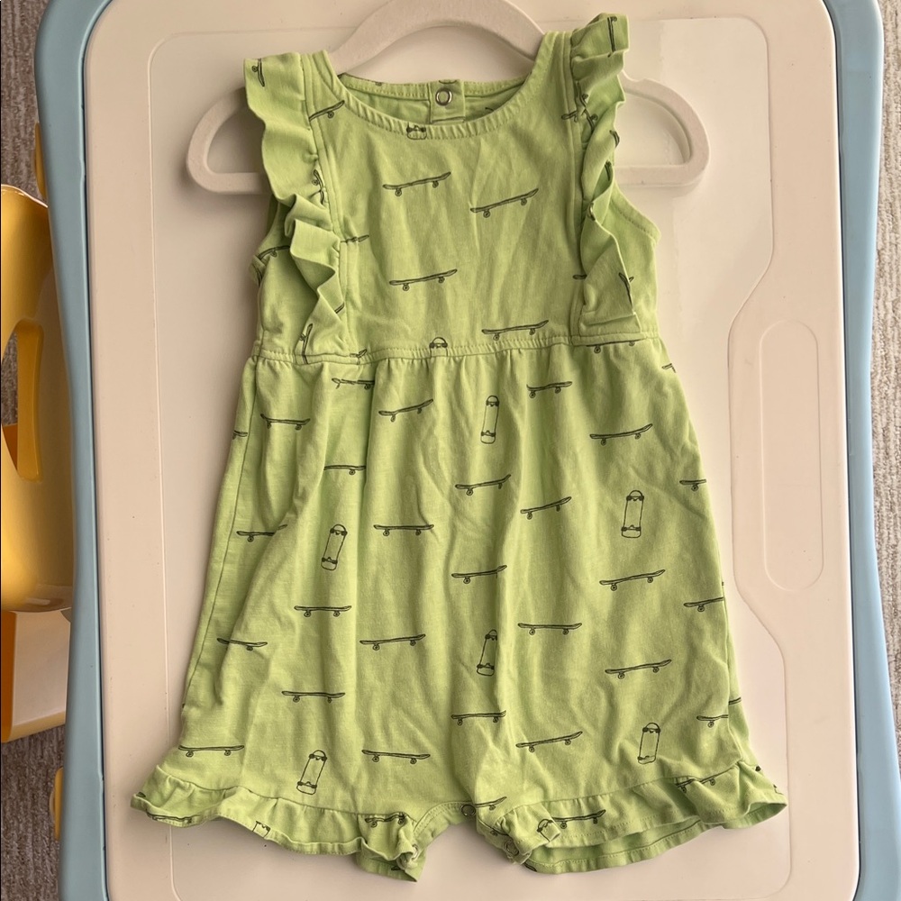 Sleeveless Ruffle Shortie - Organic Cotton Kate Quinn